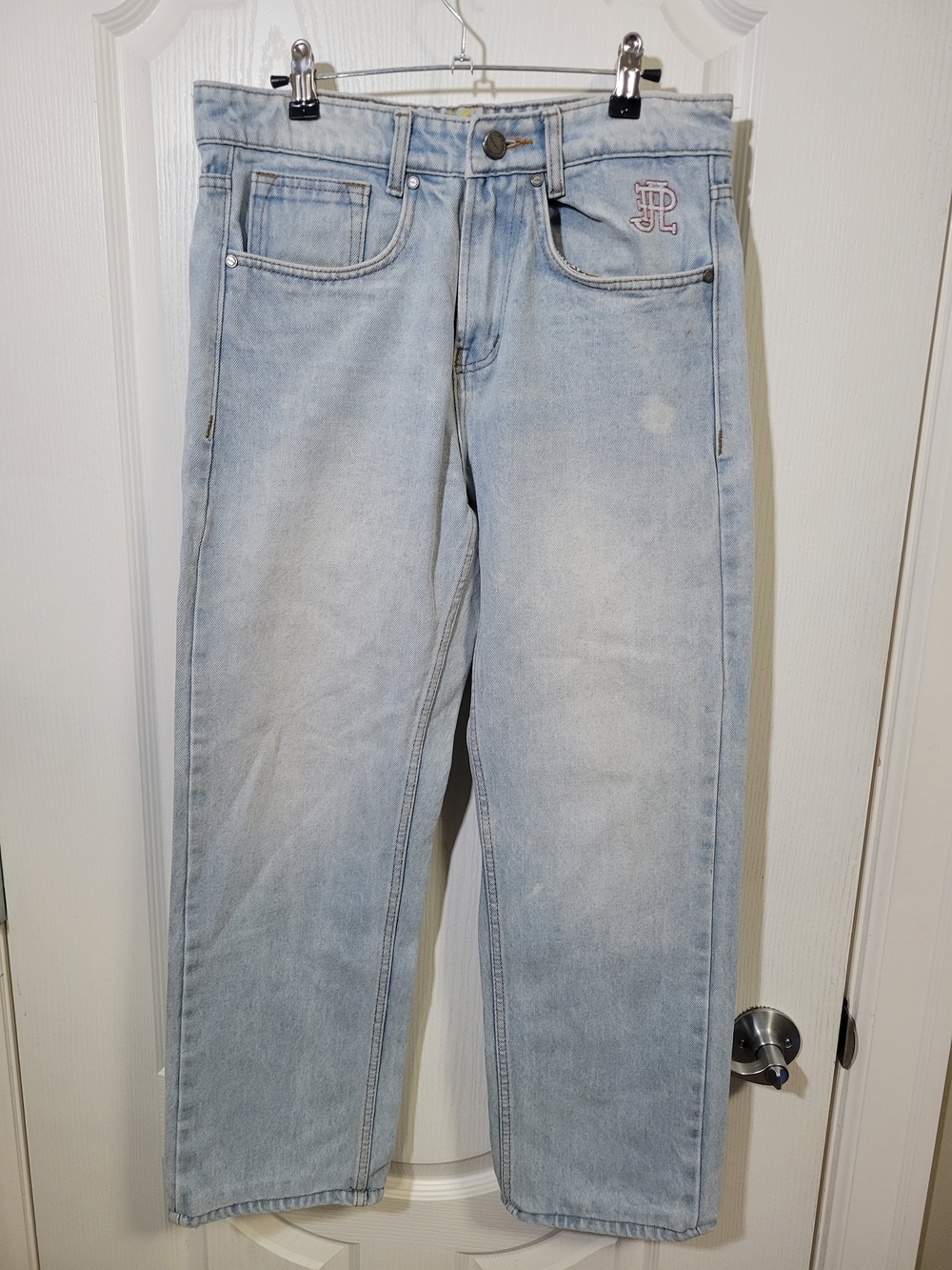 Pepe Jeans Pale Blue Straight-Leg Denim Jeans Size 30